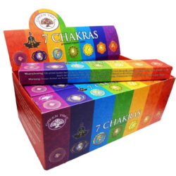 These 7 Chakras Incense Sticks from Green Tree have been handcrafted to cleanse and purify surroundings while balancing the mind and soul