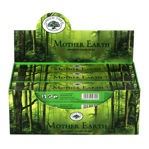 Mother Earth Masala Incense Sticks, each inner pack includes 10 to 12 incense sticks(15g) to use during yoga, meditation and spiritual rituals.