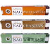 Golden Nag Champa - Palo Santo, Sandalwood and White Sage Mix