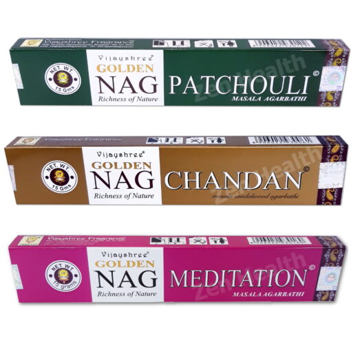 Golden Nag Champa - Patchouli, Sandalwood and Meditation Mix