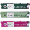 Golden Nag Champa - Patchouli, White Sage and Meditation Mix