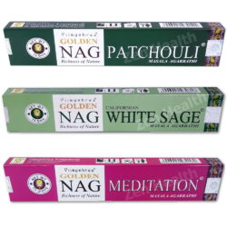 Golden Nag Champa - Patchouli, White Sage and Meditation Mix