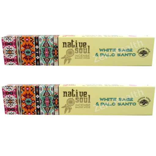 Native Soul White Sage and Palo Santo Incense Stick Packs