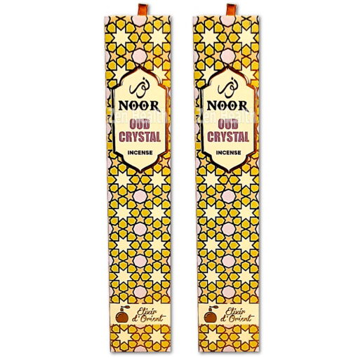 Noor Oud Crystal Incense Sticks Orchid, Lilac, Jasmine, Musk Aroma Fragrance