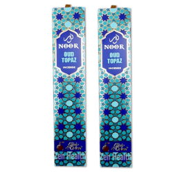 Noor Oud Topaz Incense Stick Packs Saffron, Vetiver, Patchouli, Sandalwood