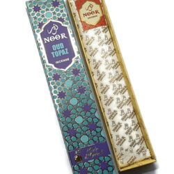 Noor Oud Topaz Incense Stick Packs Saffron, Vetiver, Patchouli, Sandalwood