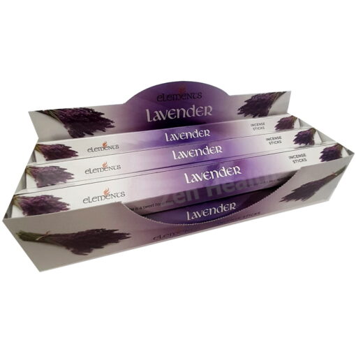 120 x Elements Lavender Incense Sticks Calm, Relaxed and Sleep Aid Aroma