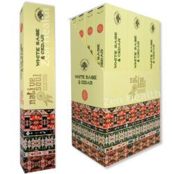 Native Soul White Sage and Cedar Incense Sticks - Whole Box