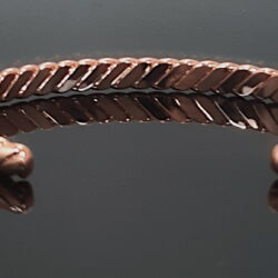 Magnetic Twisted Copper Bracelet - Rear View