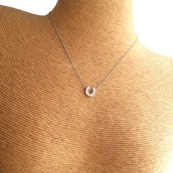 Lucky HorseShoe Pendant With Sparkling Crystals