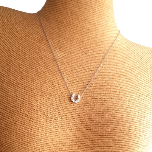 Lucky HorseShoe Pendant With Sparkling Crystals